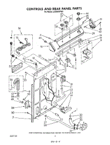 03 - Controls And Rear Panel parts for Whirlpool Washer LA5550XPW4 from AppliancePartsPros.com