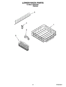 10 - Lower Rack Parts parts for Whirlpool Dishwasher IUD9750VS0 from AppliancePartsPros.com