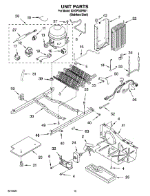 10 - Unit Parts parts for Whirlpool Refrigerator ID2GFGXRS01 from AppliancePartsPros.com
