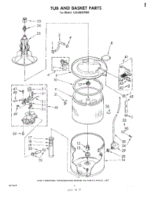 04 - Tub And Basket parts for Whirlpool Washer LA5380XPW0 from AppliancePartsPros.com