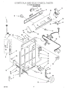 02 - Controls And Rear Panel parts for Whirlpool Washer 8LSC8245EG0 from AppliancePartsPros.com