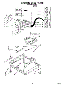 05 - Machine Base Parts parts for Whirlpool Washer IP41000 from AppliancePartsPros.com