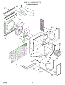 02 - Air Flow parts for Whirlpool Air Conditioner 3XACM18XD0 from AppliancePartsPros.com