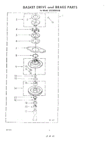 07 - Basket Drive And Brake parts for Whirlpool Washer LB5300XKW0 from AppliancePartsPros.com