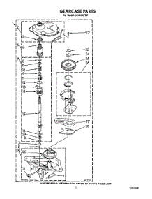 10 - Gearcase parts for Whirlpool Washer LC4900XTW1 from AppliancePartsPros.com