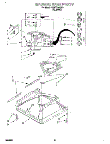 07 - Machine Base parts for Kitchenaid Washer KAWE768BAL1 from AppliancePartsPros.com