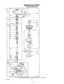 10 - Gearcase parts for Kitchenaid Washer KAWE850VAL0 from AppliancePartsPros.com