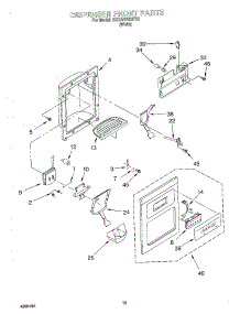 09 - Dispenser Front parts for Whirlpool Refrigerator 3XKGN7050F02 from AppliancePartsPros.com