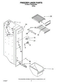04 - Freezer Liner Parts parts for Whirlpool Refrigerator IS25AGXRQ00 from AppliancePartsPros.com