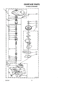10 - Gearcase parts for Whirlpool Washer LA9480XWF0 from AppliancePartsPros.com