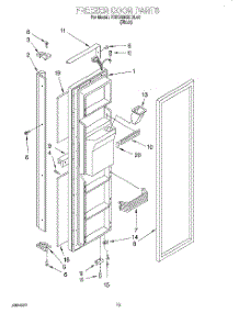 08 - Freezer Door parts for Kitchenaid Refrigerator KSRB25QDBL02 from AppliancePartsPros.com