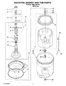 03 - Agitator, Basket And Tub Parts parts for Maytag Washer 7MMSL7959TW0 from AppliancePartsPros.com