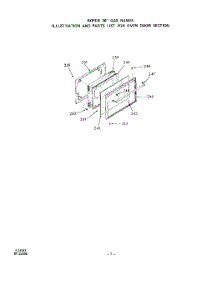 07 - Oven Door, Lit / Optional parts for Whirlpool Range 1463W0A from AppliancePartsPros.com