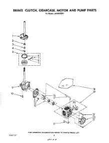 06 - Brake, Clutch, Gearcase, Motor And Pump parts for Whirlpool Washer LA6100XSW1 from AppliancePartsPros.com