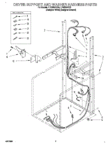 05 - Dryer Support And Washer Harness parts for Whirlpool Washer Dryer Combo LTG6234DQ0 from AppliancePartsPros.com