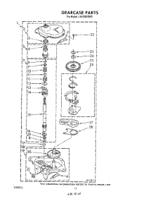 10 - Gearcase parts for Whirlpool Washer LA5530XSW0 from AppliancePartsPros.com