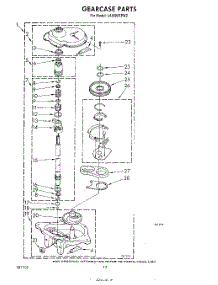 10 - Gearcase parts for Whirlpool Washer LA5500XPW2 from AppliancePartsPros.com