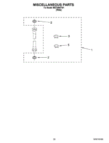 14 - Miscellaneous  Parts parts for Maytag Washer Dryer Combo MGT3800TW1 from AppliancePartsPros.com