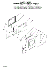 05 - Door Parts parts for Maytag Range MGRH865QDQ12 from AppliancePartsPros.com