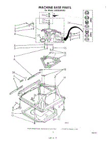 07 - Machine Base parts for Whirlpool Washer LA5550XPW3 from AppliancePartsPros.com