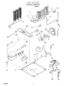 04 - Unit parts for Whirlpool Refrigerator ST21PKXJW01 from AppliancePartsPros.com