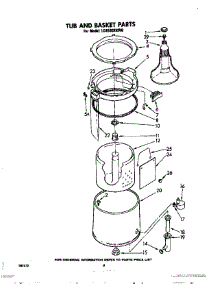 06 - Tub And Basket parts for Whirlpool Washer LC4500XKW0 from AppliancePartsPros.com