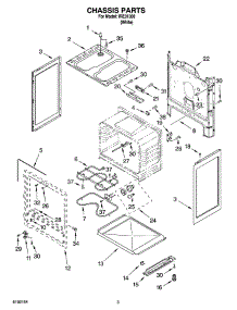 03 - Chassis Parts parts for Whirlpool Range IRE31300 from AppliancePartsPros.com