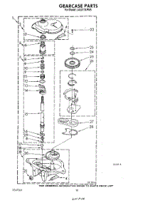10 - Gearcase parts for Whirlpool Washer LA5311XPW5 from AppliancePartsPros.com
