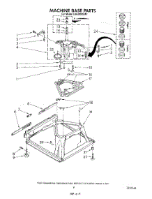 07 - Machine Base parts for Whirlpool Washer LA6300XSW1 from AppliancePartsPros.com
