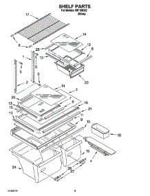05 - Shelf Parts, Optional Parts parts for Whirlpool Refrigerator IMT188302 from AppliancePartsPros.com