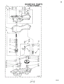 08 - Gearcase parts for Whirlpool Washer LHA4000W2 from AppliancePartsPros.com