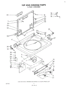 03 - Top And Console parts for Whirlpool Washer LC4900XMW1 from AppliancePartsPros.com