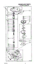 10 - Gearcase parts for Whirlpool Washer 6LA5800XTW2 from AppliancePartsPros.com