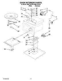 05 - Oven Interior Parts parts for Whirlpool Microwave IBMS1455VS0 from AppliancePartsPros.com