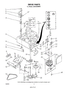 03 - Drive parts for Whirlpool Washer LA6700XMW0 from AppliancePartsPros.com