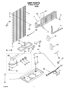 04 - Unit Parts parts for Whirlpool Refrigerator IPT144301 from AppliancePartsPros.com