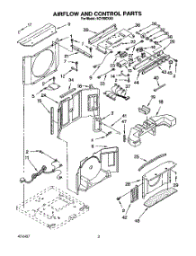 02 - Air Flow And Control parts for Whirlpool Air Conditioner ACH082XA0 from AppliancePartsPros.com
