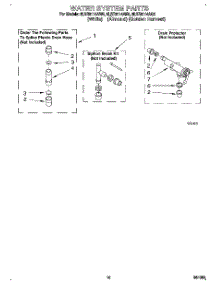 10 - Water System parts for Whirlpool Washer 8LSR6114AG0 from AppliancePartsPros.com