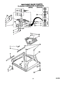 06 - Machine Base parts for Whirlpool Washer 4LBR7255AN0 from AppliancePartsPros.com