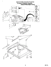 06 - Machine Base parts for Whirlpool Washer LST8244BQ1 from AppliancePartsPros.com