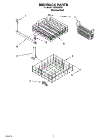 06 - Dishrack Parts, Optional Parts (Not Included) parts for Whirlpool Dishwasher IUD6000RS1 from AppliancePartsPros.com