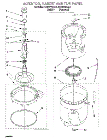 05 - Agitator, Basket, And Tub parts for Kitchenaid Washer KAWE770BAL0 from AppliancePartsPros.com