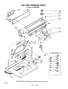 05 - Top And Console parts for Whirlpool Washer LA3800XKW1 from AppliancePartsPros.com