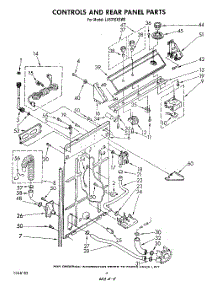 03 - Controls And Rear Panel parts for Whirlpool Washer LA5310XSW0 from AppliancePartsPros.com