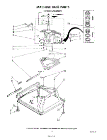 07 - Machine Base parts for Whirlpool Washer LA5530XSW2 from AppliancePartsPros.com