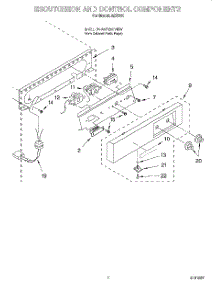 05 - Escutcheon And Control parts for Whirlpool Ice Machine ACS501 from AppliancePartsPros.com