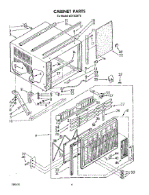04 - Cabinet parts for Whirlpool Air Conditioner AC1352XT0 from AppliancePartsPros.com
