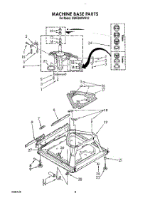 06 - Machine Base parts for Kitchenaid Washer KAWE860WAL3 from AppliancePartsPros.com