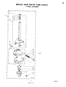 09 - Brake And Drive Tube parts for Whirlpool Washer LA5430XMW1 from AppliancePartsPros.com