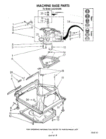 07 - Machine Base parts for Whirlpool Washer LA5310XSW0 from AppliancePartsPros.com